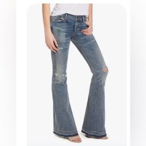 Citizens Of Humanity Distressed Wide-Leg Jeans size 27